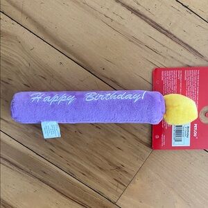 Purple and Yellow Birthday Plush Toy